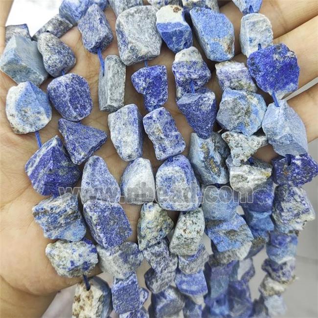 Blue Lapis Lazuli Nugget Beads Freeform Rough
