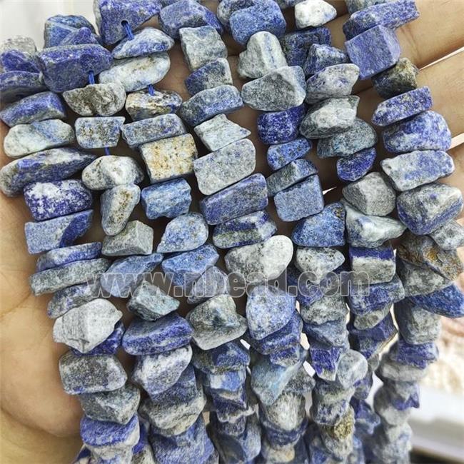Blue Lapis Nugget Beads Freeform Rough