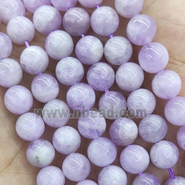 Natural Kunzite Beads Round Smooth AA-Grade