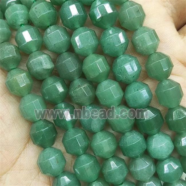 Green Aventurine Prism Beads