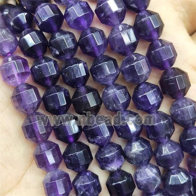 Purple Amethyst Prism Beads