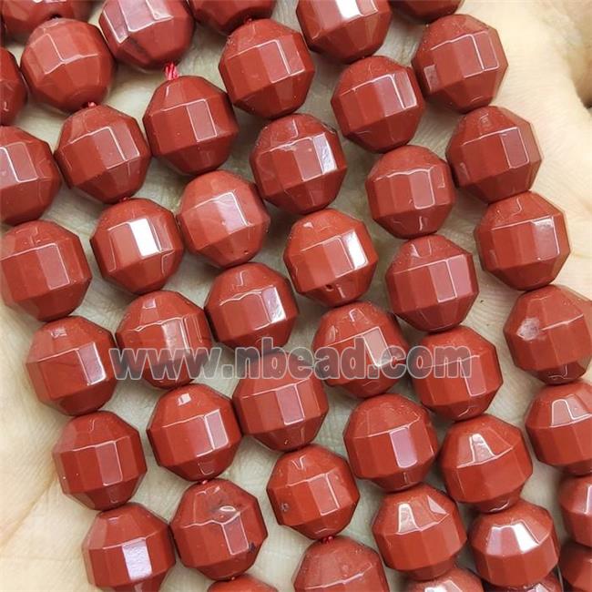 Red Jasper Prism Beads