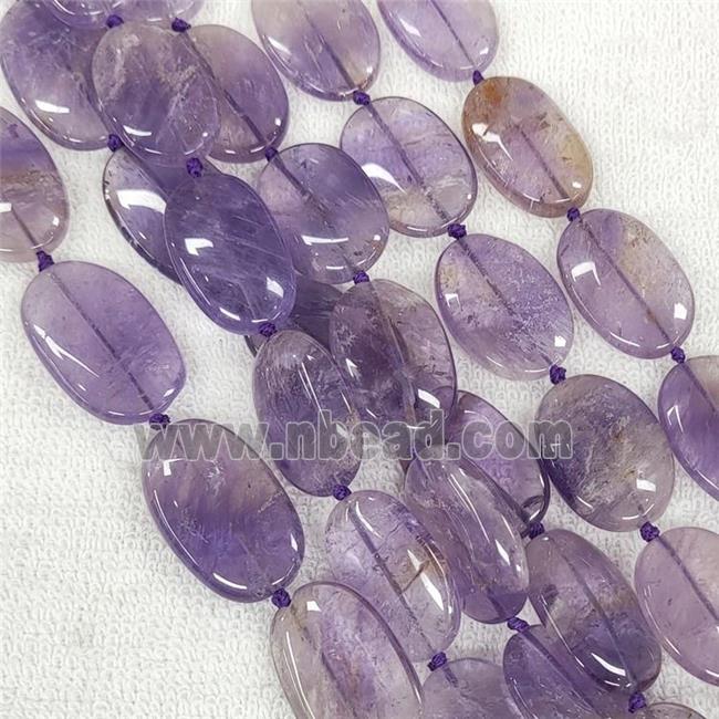 Natural Ametrine Oval Beads Purple