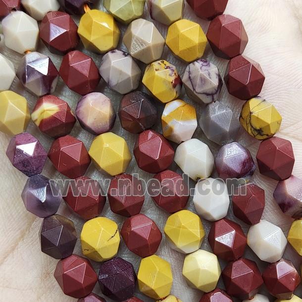 Multicolor Mookaite Beads Cut Round
