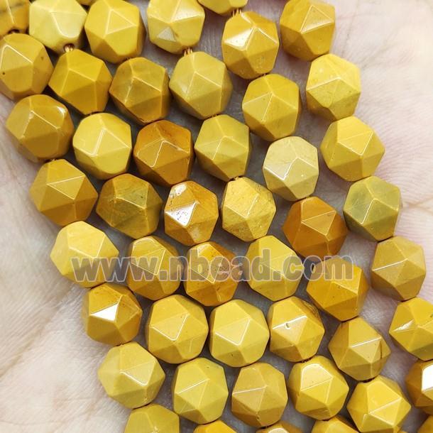 Yellow Mookaite Beads Round Cut