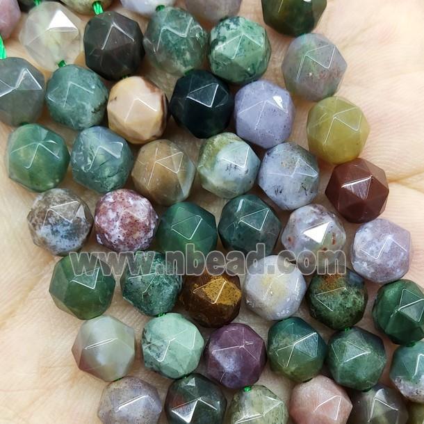 Indian Agate Beads Cut Round