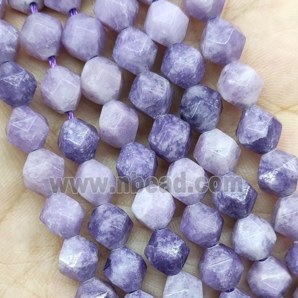 Purple Lepidolite Beads Cut Round