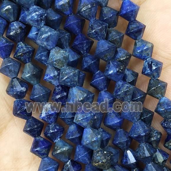 Blue Lapis Lazuli Beads Bicone