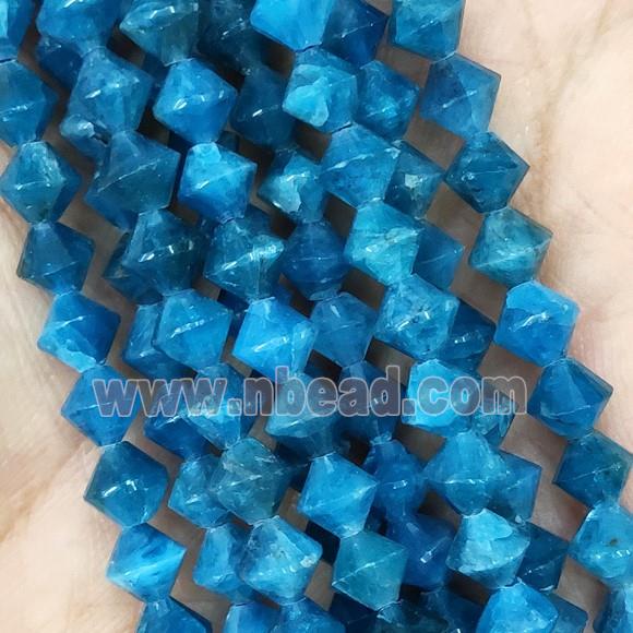 Blue Apatite Beads Bicone