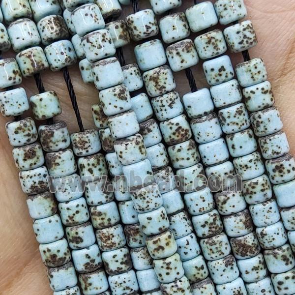 Natural Bodhi Tuquoise Beads Blue Tube