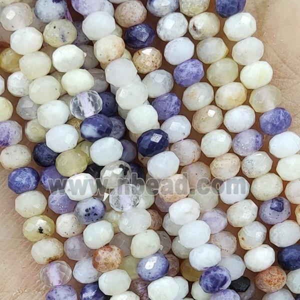 Purple Opal Beads Faceted Rondelle