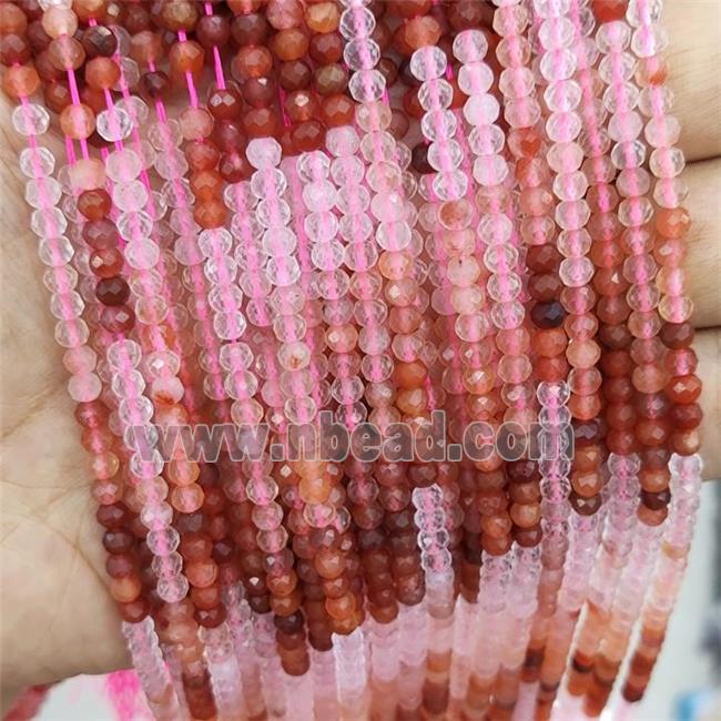 Mix Gemstone Beads Faceted Rondelle