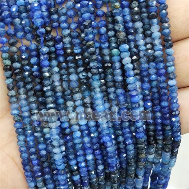 Blue Kyanite Beads Faceted Rondelle