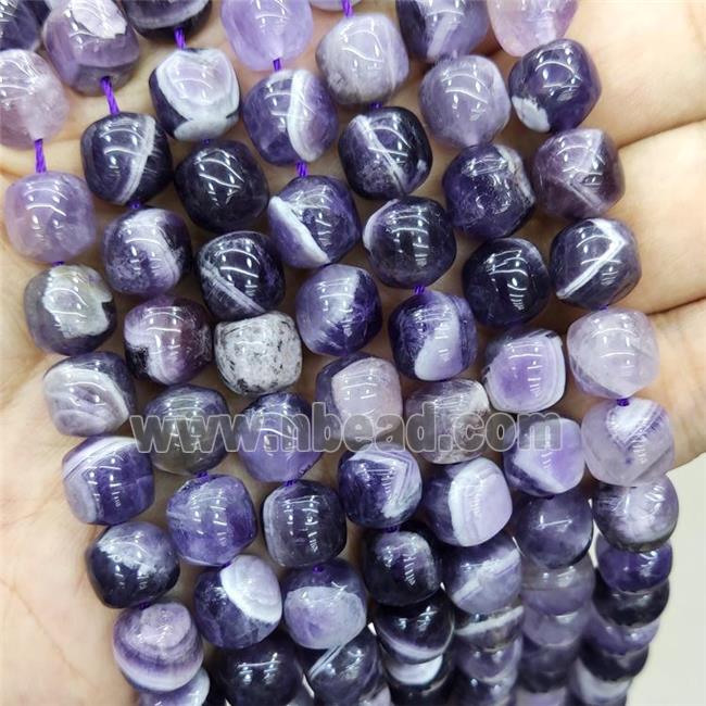 Natural Dogtooth Amethyst Drum Beads