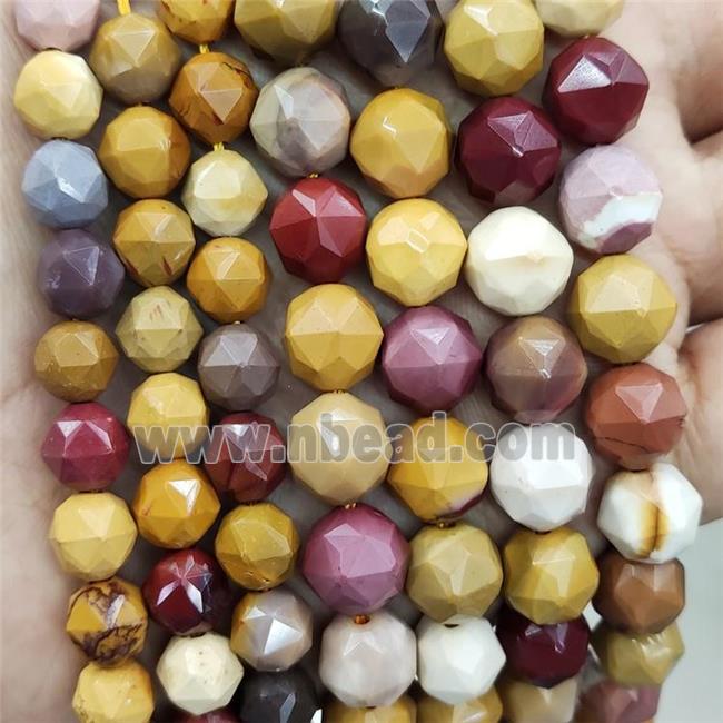 Multicolor Mookaite Beads Cut Round