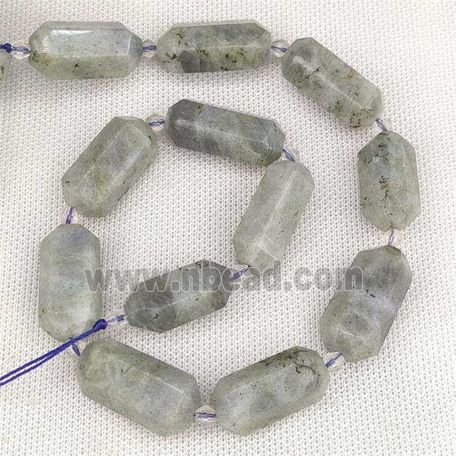 Labradorite Bullet Prism Beads