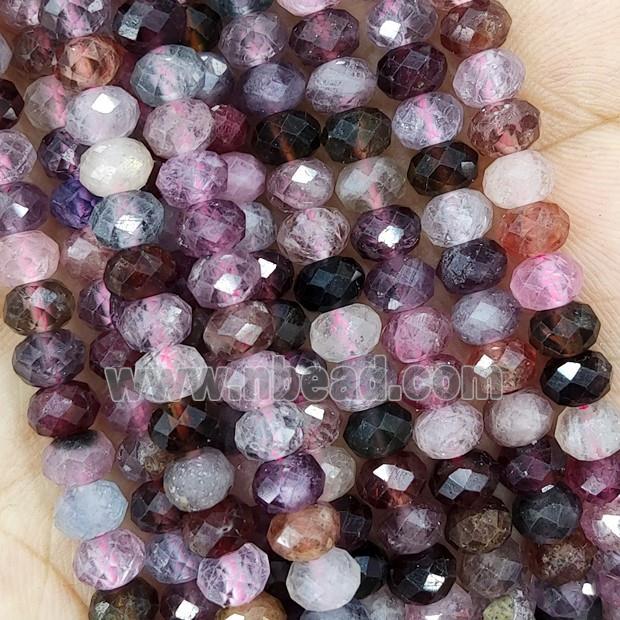 Natural Red Spinel Beads Faceted Rondelle