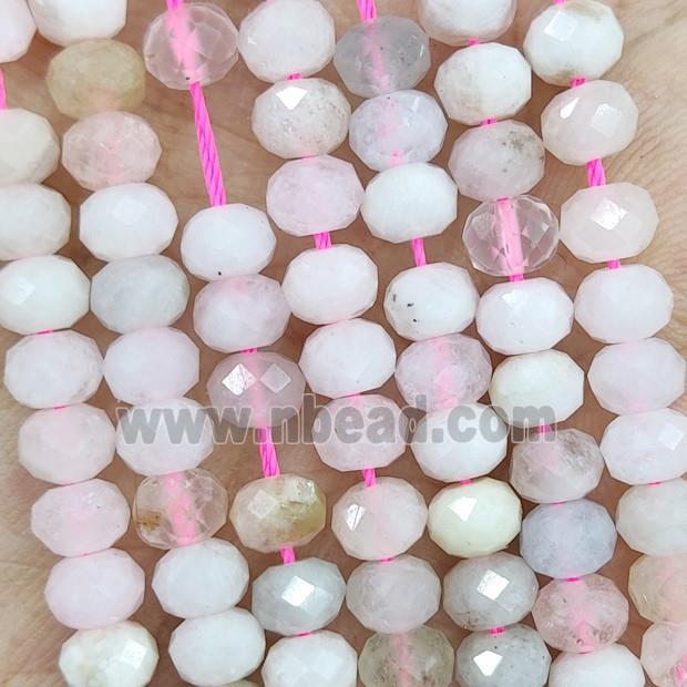 Natural Morganite Beads A-Grade Faceted Rondelle