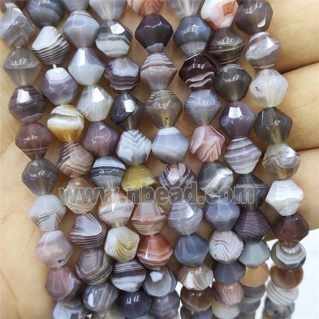 Natural Botswana Agate Beads Bicone