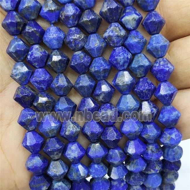 Natural Lapis Lazuli Beads Blue Bicone