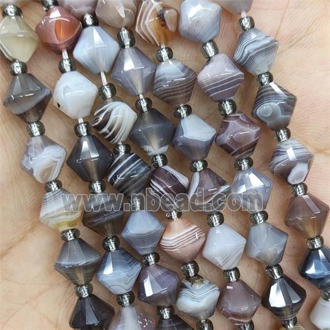 Botswana Agate Bicone Beads