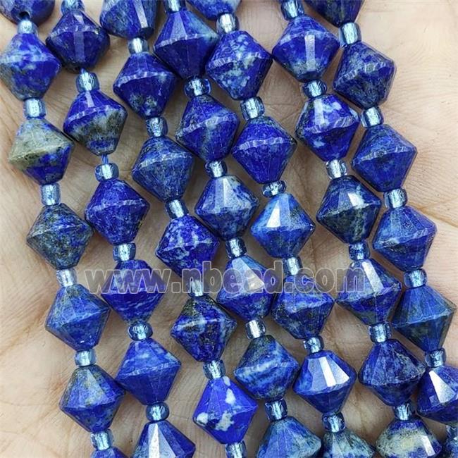 Natural Lapis Lazuli Beads Bicone