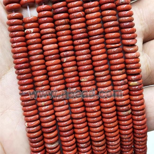 Natural Red Jasper Heishi Beads