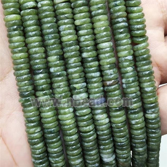 Natural Green Taiwan Chrysoprase Heishi Beads