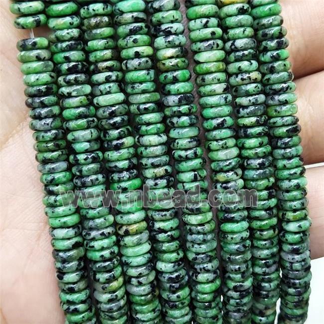 Natural Zoisite Heishi Beads Green