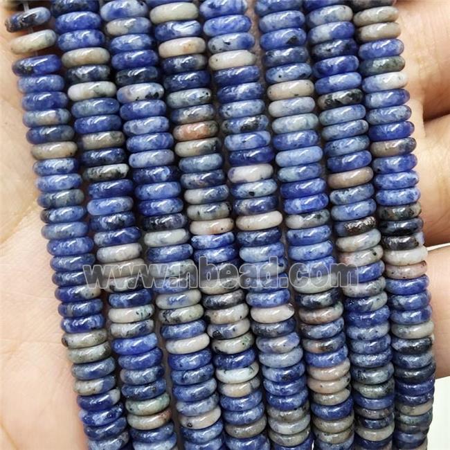 Natural Blue Sodalite Heishi Beads