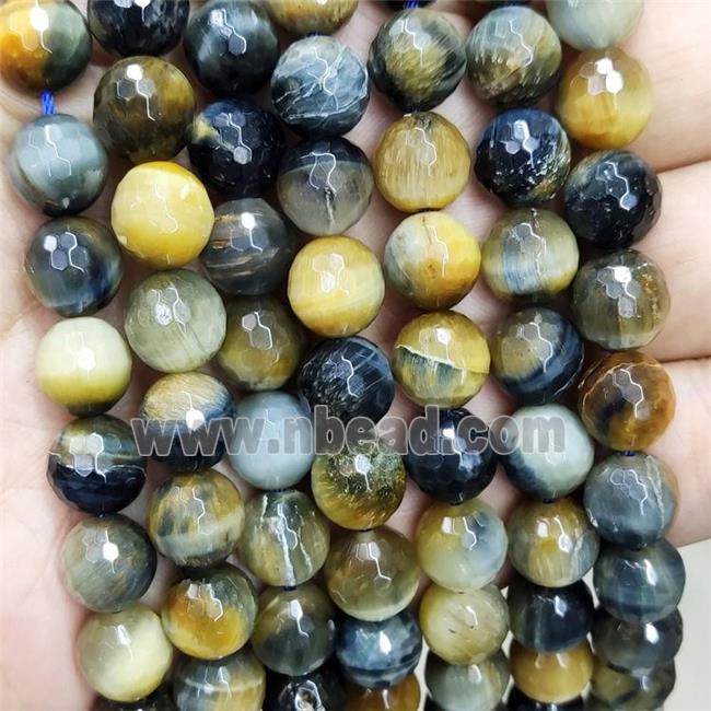 Fancy Dream Tiger Eye Stone Beads Faceted Round