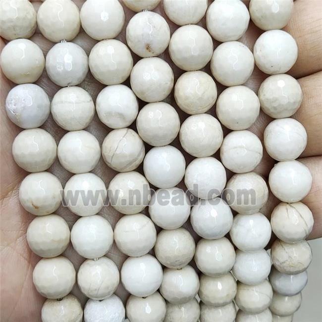 White River Jasper Beads Faceted Round