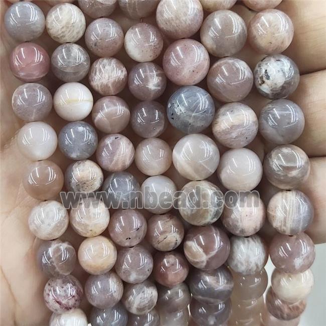 Natural Moonstone Beads Smooth Round B-Grade