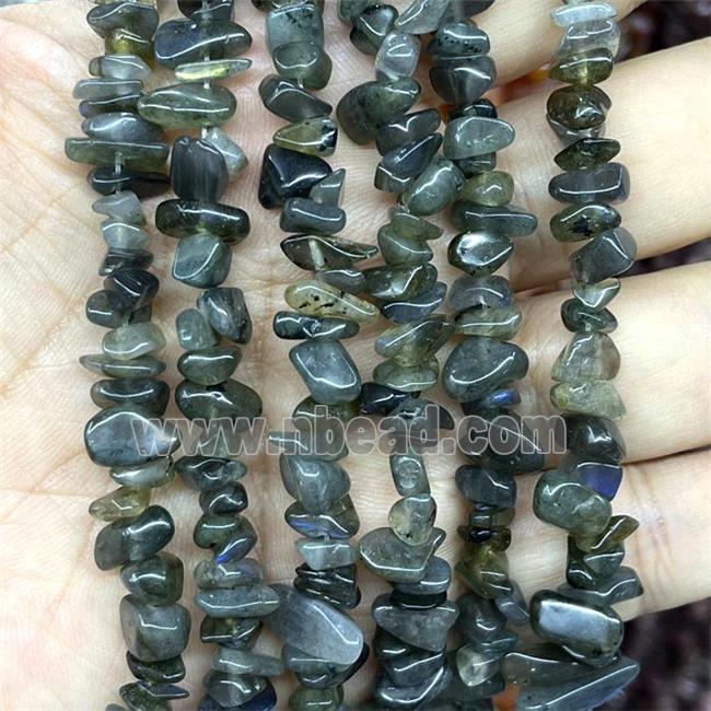 Natural Labradorite Chip Beads Freeform
