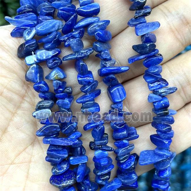 Blue Kyanite Chips Beads Blue Freeform