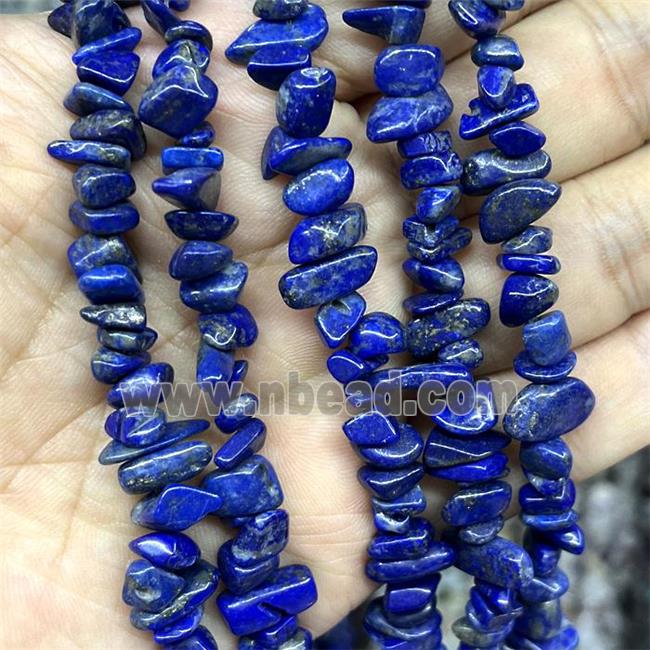 Natural Lapis Lazuli Chip Beads Blue Freeform