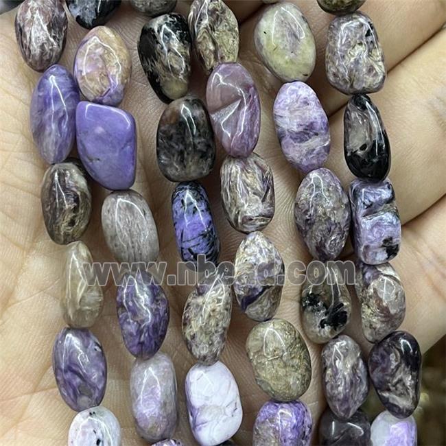Natural Purple Charoite Chips Beads Freeform