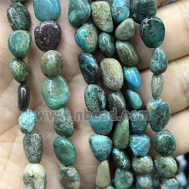 Natural Chrysocolla Chips Beads Green Freeform