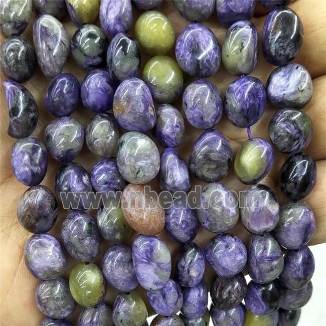 Natural Purple Charoite Chip Beads Freeform