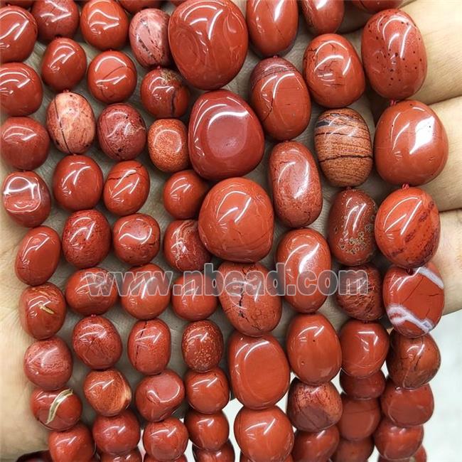 Natural Red Jasper Chips Beads Polished Freeform