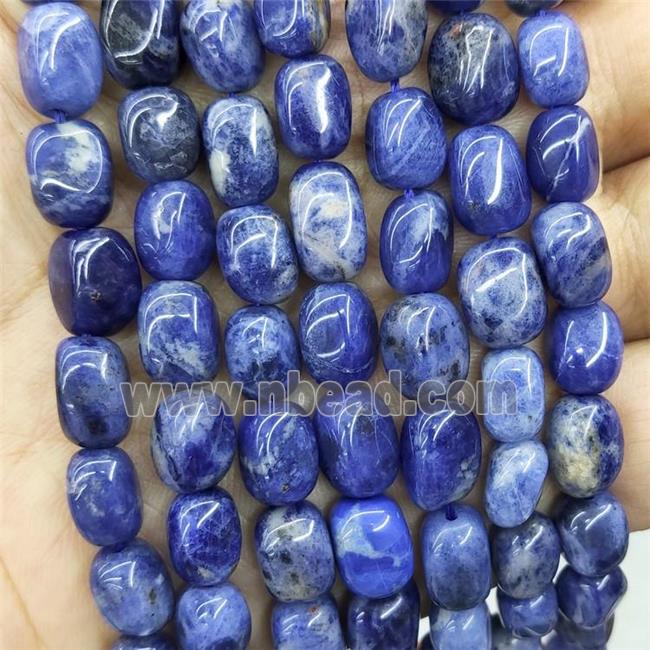 Natural Blue Sodalite Chips Beads Freeform Polished