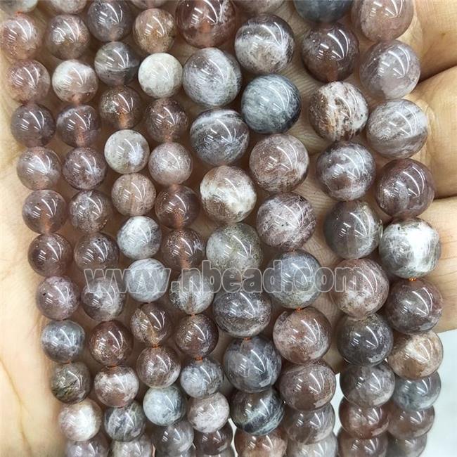 Natural Sunstone Beads Smooth Round