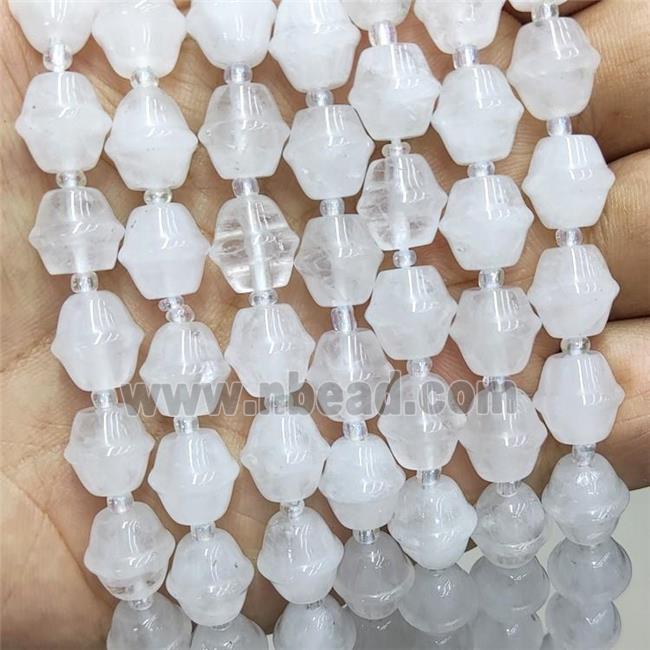 White Jade Bicone Beads