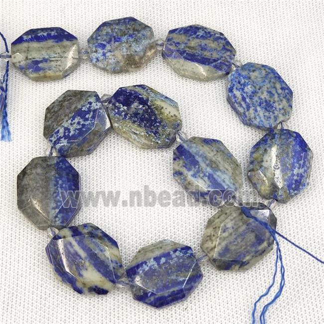 Natural Blue Lapis Lazuli Slice Beads