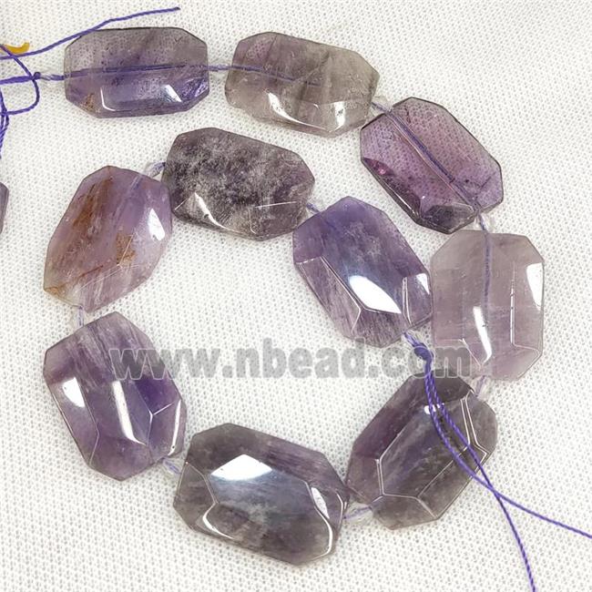 Purple Amethyst Slice Beads Slice