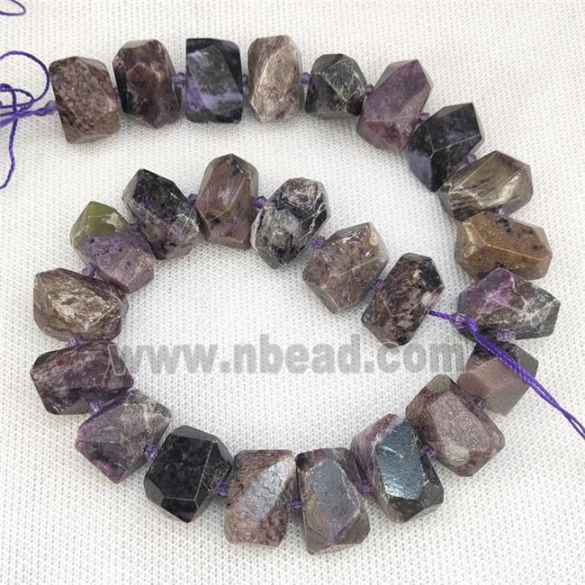 Natural Charoite Nugget Beads Purple Freeform