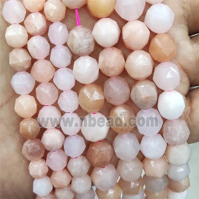Natural Pink Aventurine Beads Cut Round