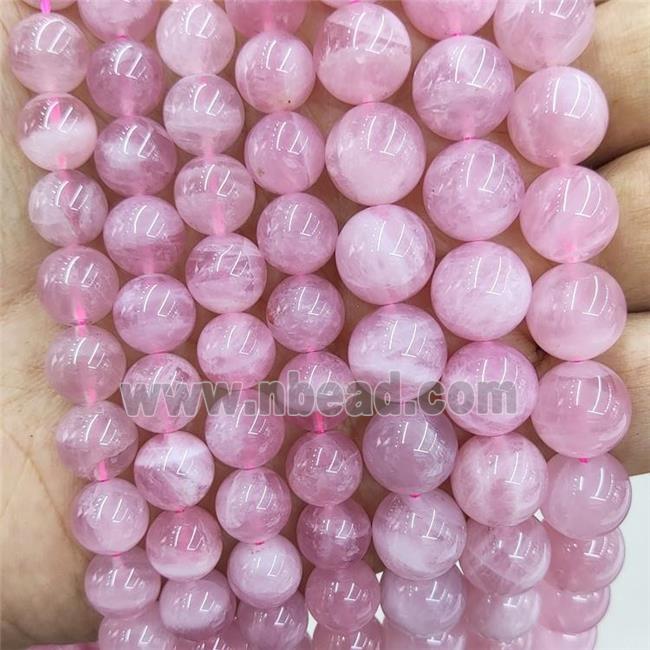 Natural Madagascar Rose Quartz Beads Pink AAA-Grade Smooth Round