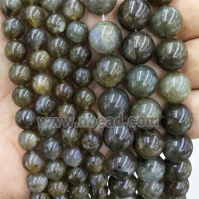 Natural Labradorite Beads B-Grade Smooth Round