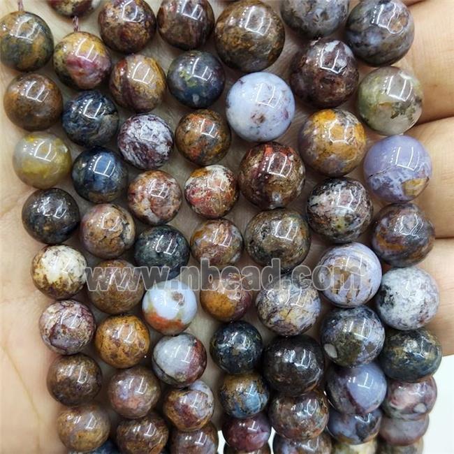 Natural Pietersite Jasper Beads Smooth Round